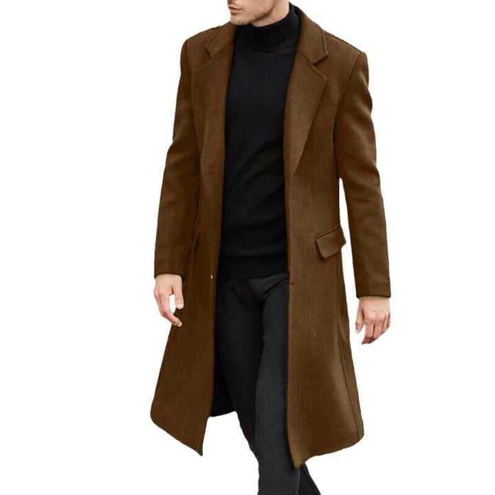 Herren Mantel Knielang | Reverskragen