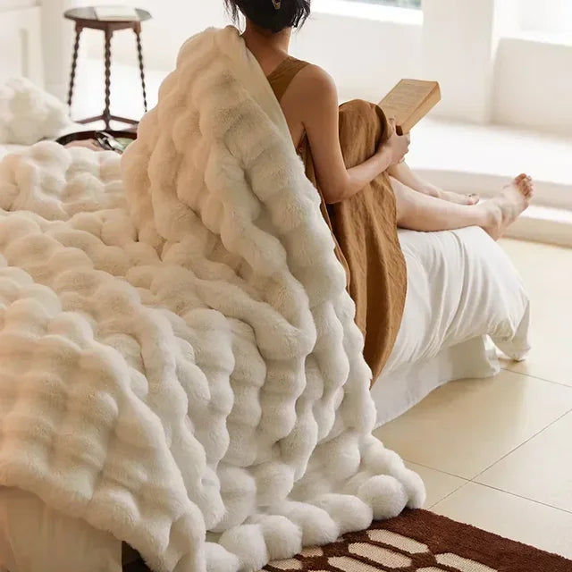 Cozy Throw Blanket Lightweight Comfort for Sofa, Bed and Travel