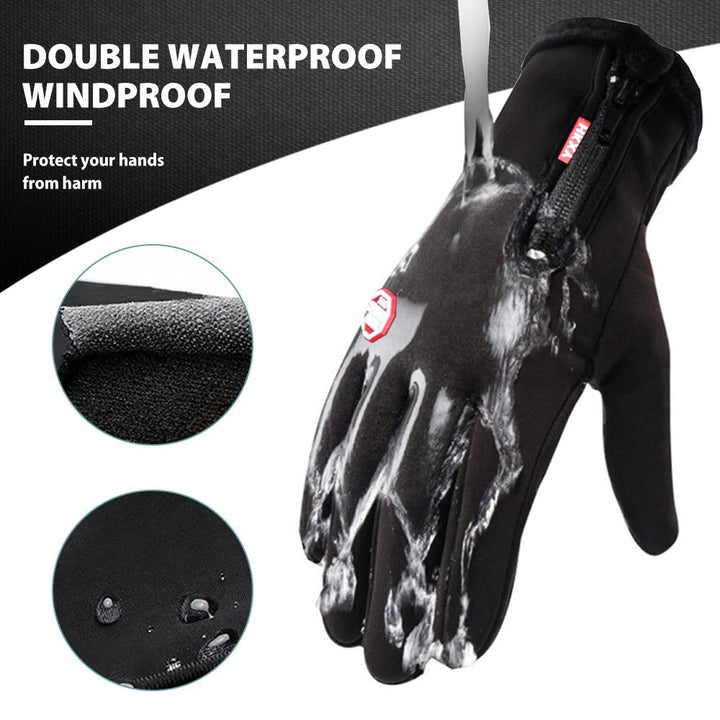 Insulated Winter Gloves Non-Slip Grip Gloves for Cycling and Skiing