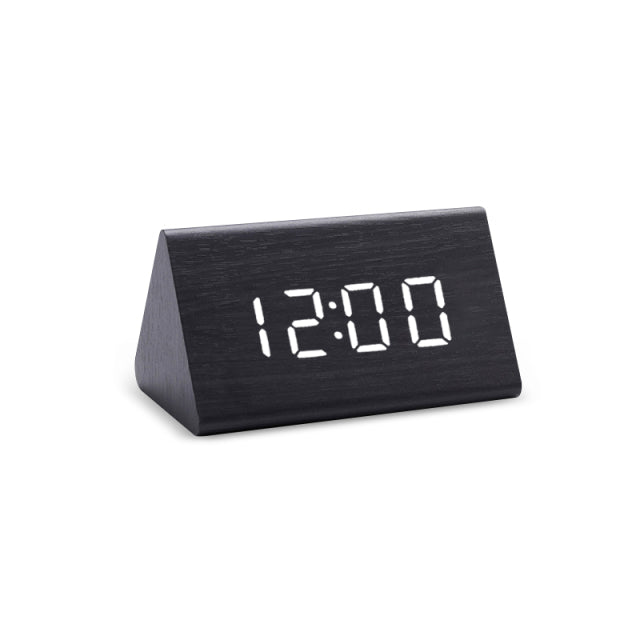 LED Alarm Clock with Adjustable Brightness and Room Temperature Display