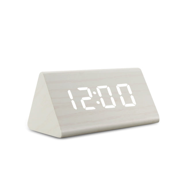 LED Alarm Clock with Adjustable Brightness and Room Temperature Display