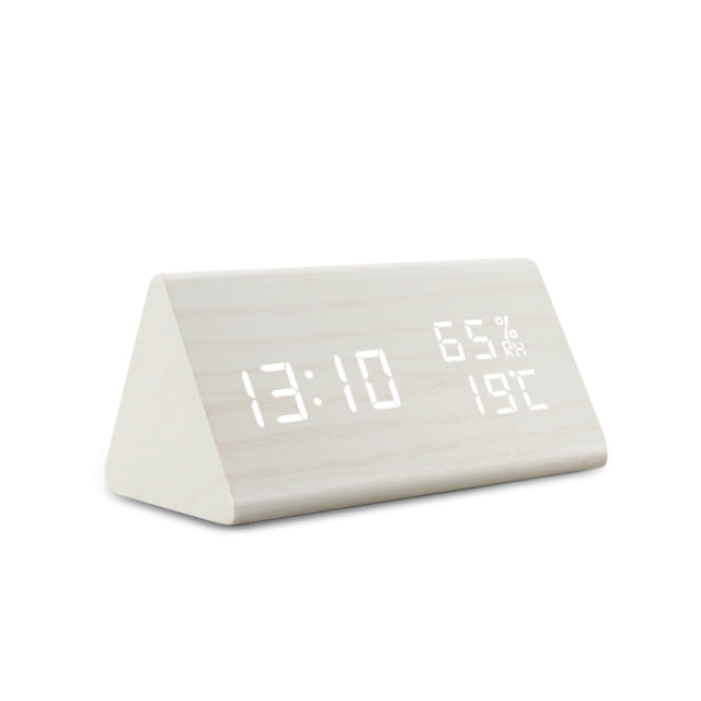 LED Alarm Clock with Adjustable Brightness and Room Temperature Display
