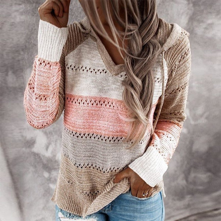 Winter-Strickpullover Mit Kapuze | Stilvoll