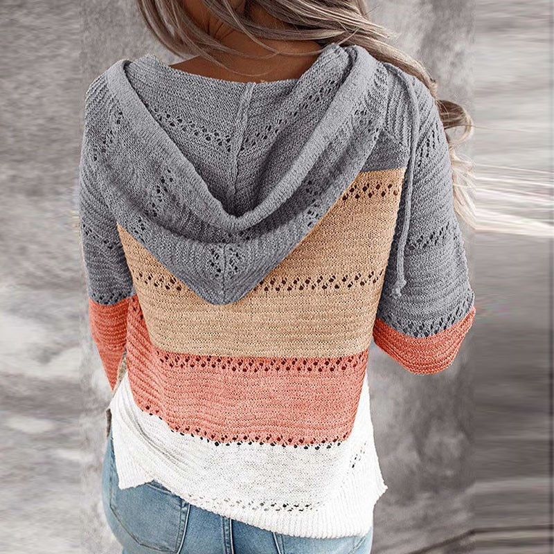 Winter-Strickpullover Mit Kapuze | Stilvoll