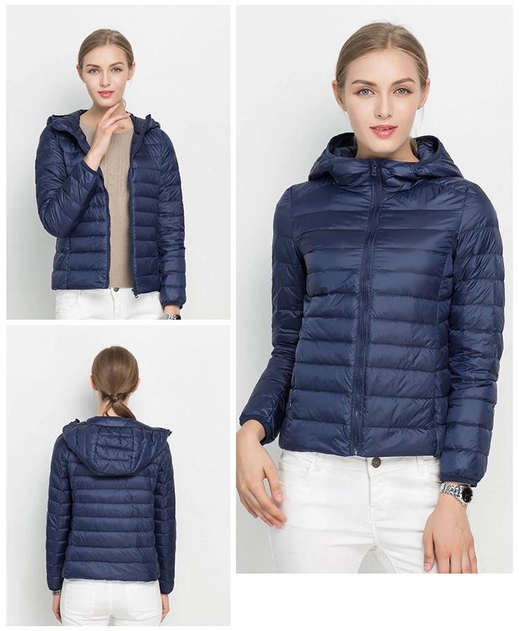 Stylische Daunenjacke Mit Reißverschluss Für Frauen | Warm