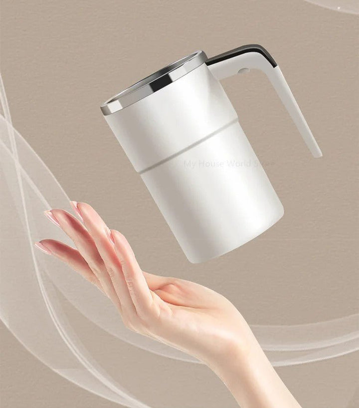 Portable Electric Self-Stirring Mug with Temperature Indicator