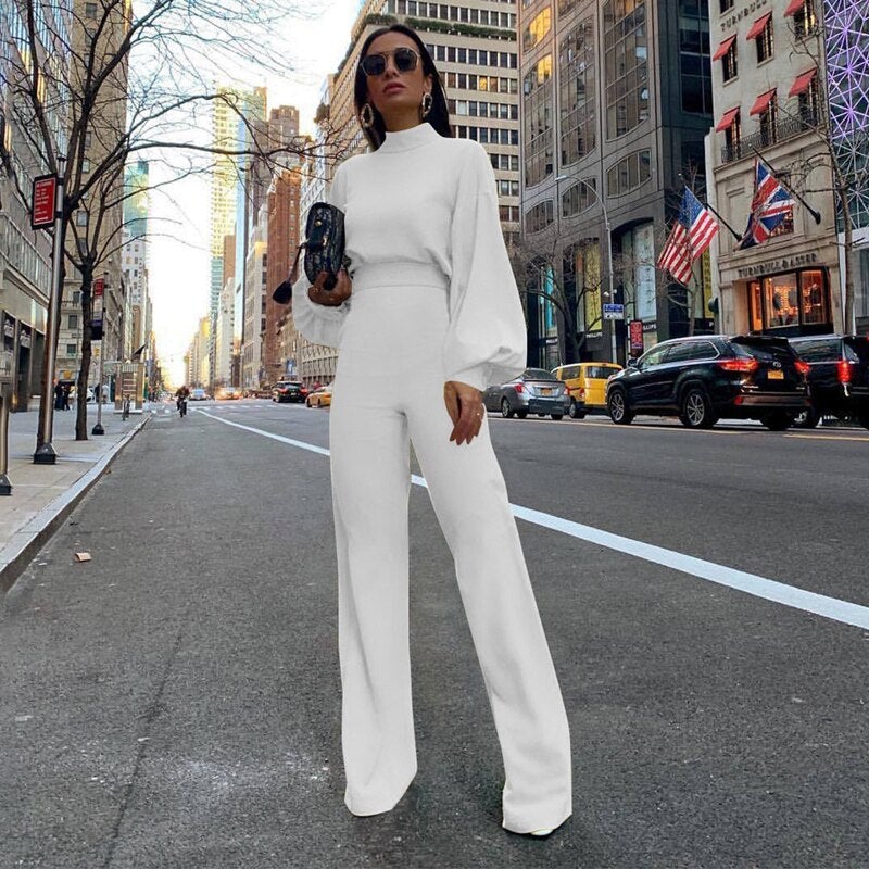 Damen Langarm Jumpsuit | Stilvoll