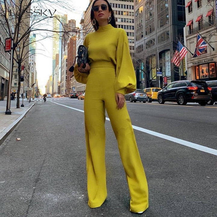 Damen Langarm Jumpsuit | Stilvoll