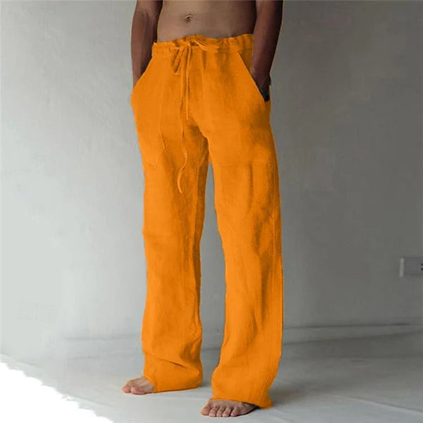Herren Leinenhose im Baggy-Stil – Luftig, Bequem & Sommerlich | Ideal für Freizeit, Strand & Alltag