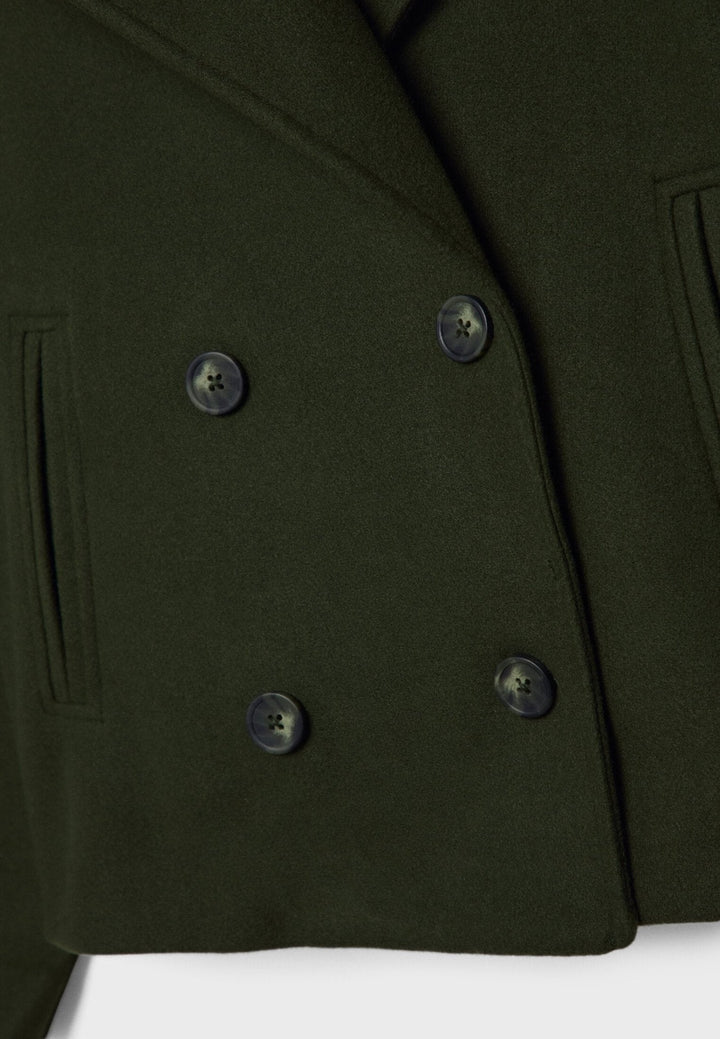 Damen Kurzjacke Mit Knopfdetail | Winter