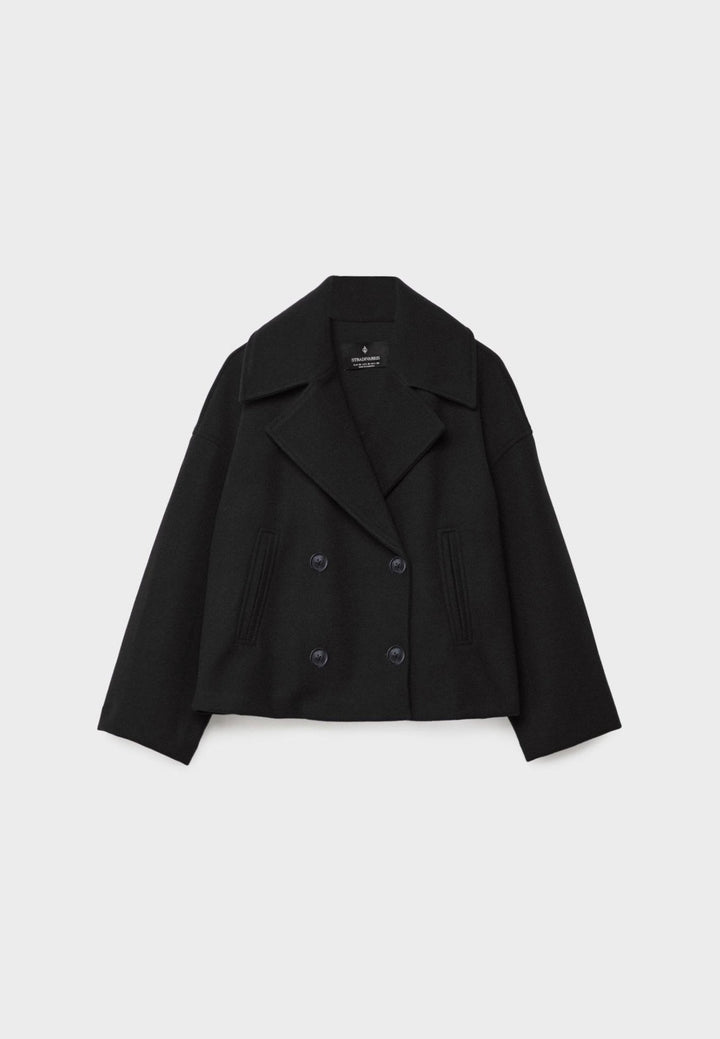 Damen Kurzjacke Mit Knopfdetail | Winter
