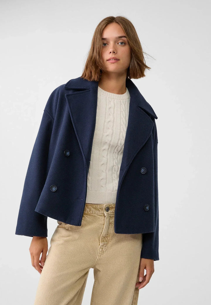 Damen Kurzjacke Mit Knopfdetail | Winter