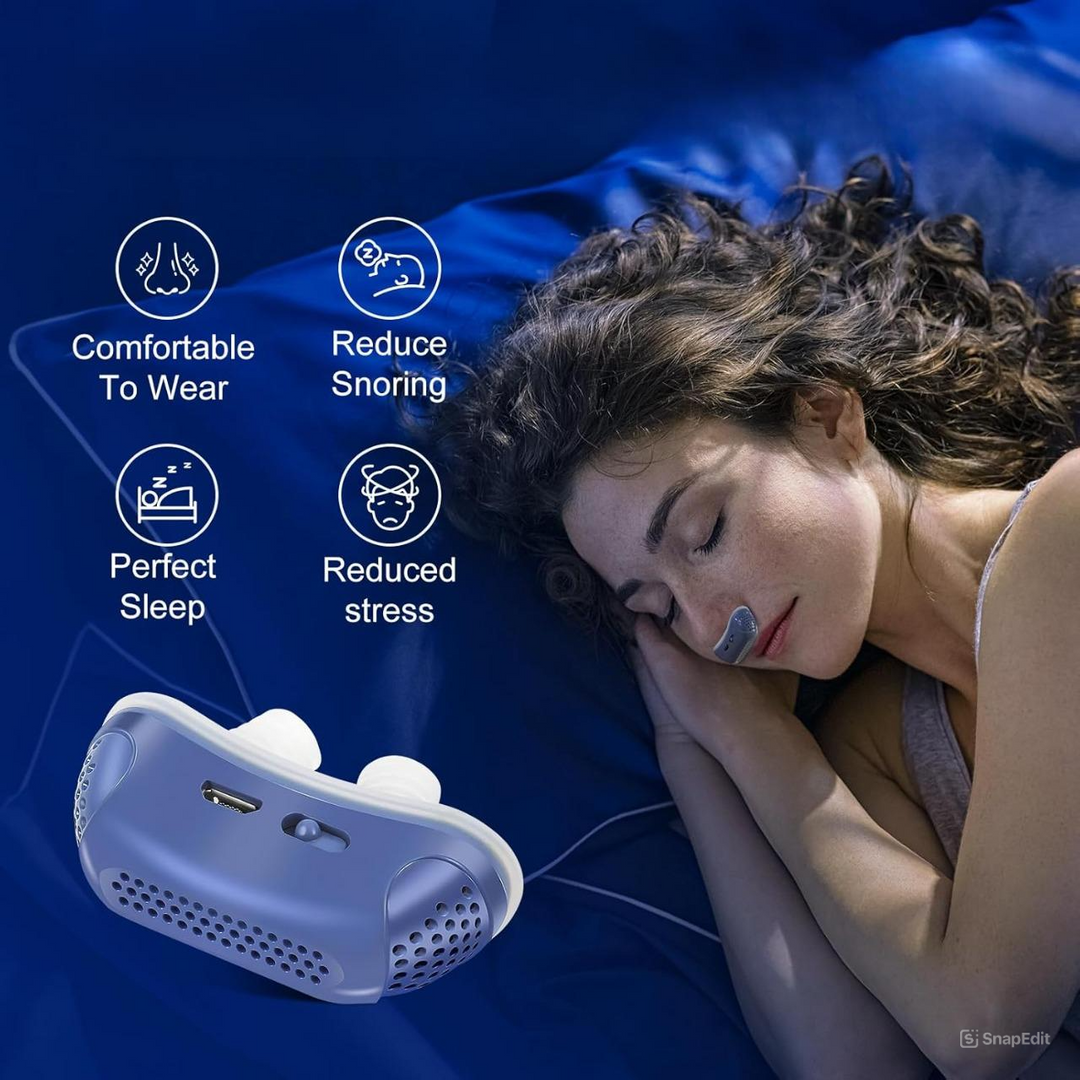 Mini Sleep Apnea Breathing Aid Rechargeable Quiet Device