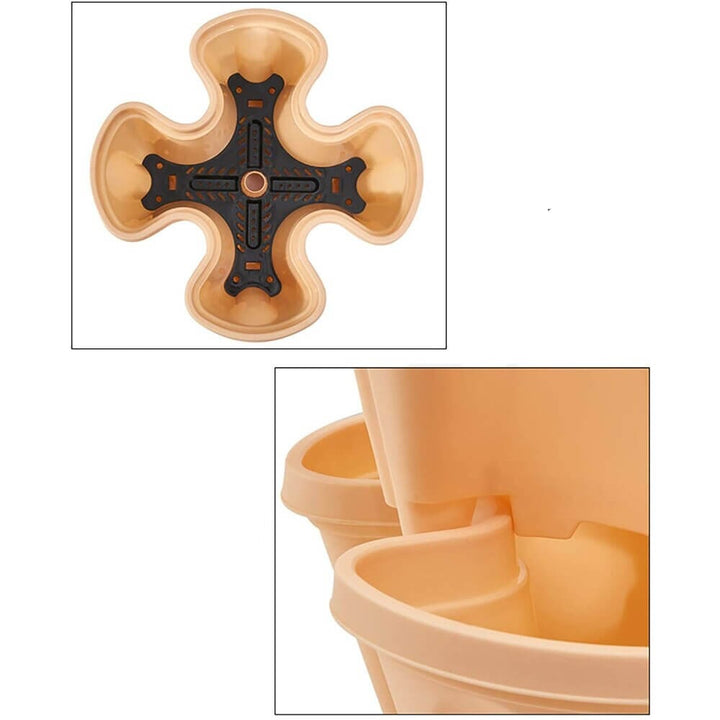 Vertical Garden Planter Plant Pots 4 Layer Stackable