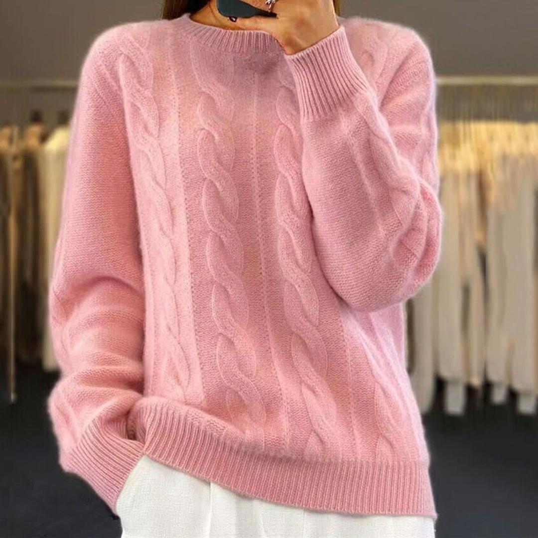 Kaschmirpullover Für Damen | Rundhalsausschnitt