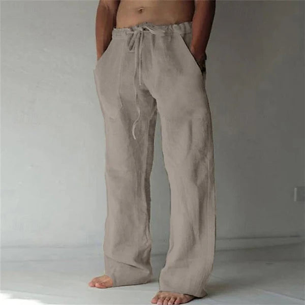 Herren Leinenhose im Baggy-Stil – Luftig, Bequem & Sommerlich | Ideal für Freizeit, Strand & Alltag