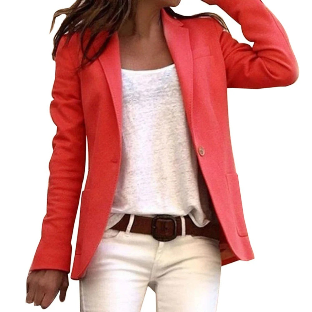 Anouk | Lässiger Blazer Mit Einem Knopf Für Damen
