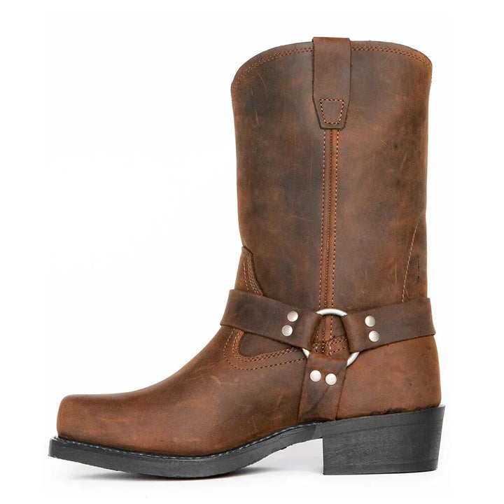 Herren Lederstiefel | Blockabsatz