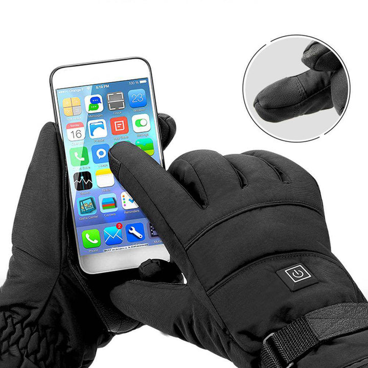 Heated Outdoor Gloves with Rechargeable Power Touchscreen Compatible