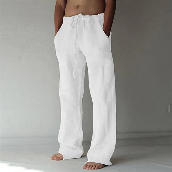 Herren Leinenhose im Baggy-Stil – Luftig, Bequem & Sommerlich | Ideal für Freizeit, Strand & Alltag