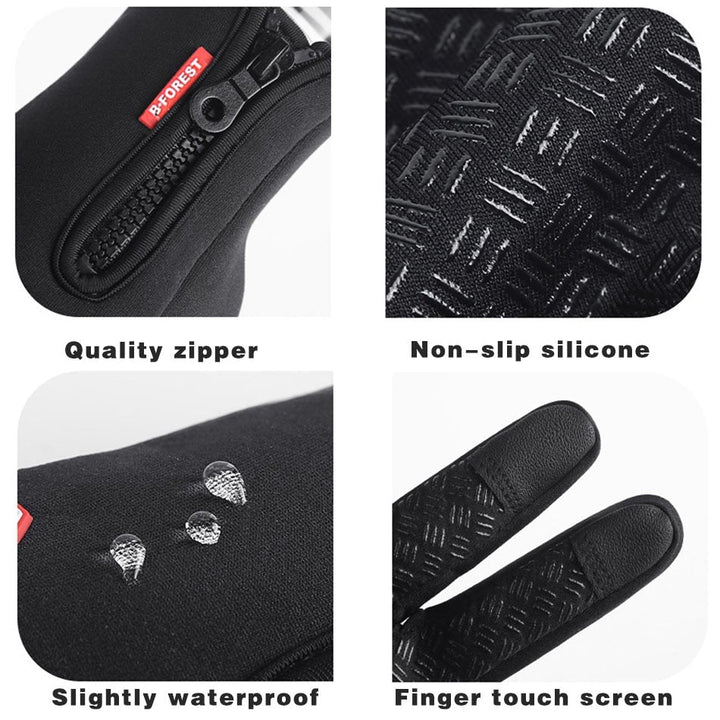 Warm Waterproof Gloves Touchscreen Winter Gloves with Secure Grip