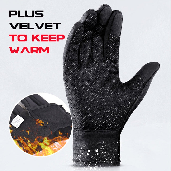 Warm Waterproof Gloves Touchscreen Winter Gloves with Secure Grip