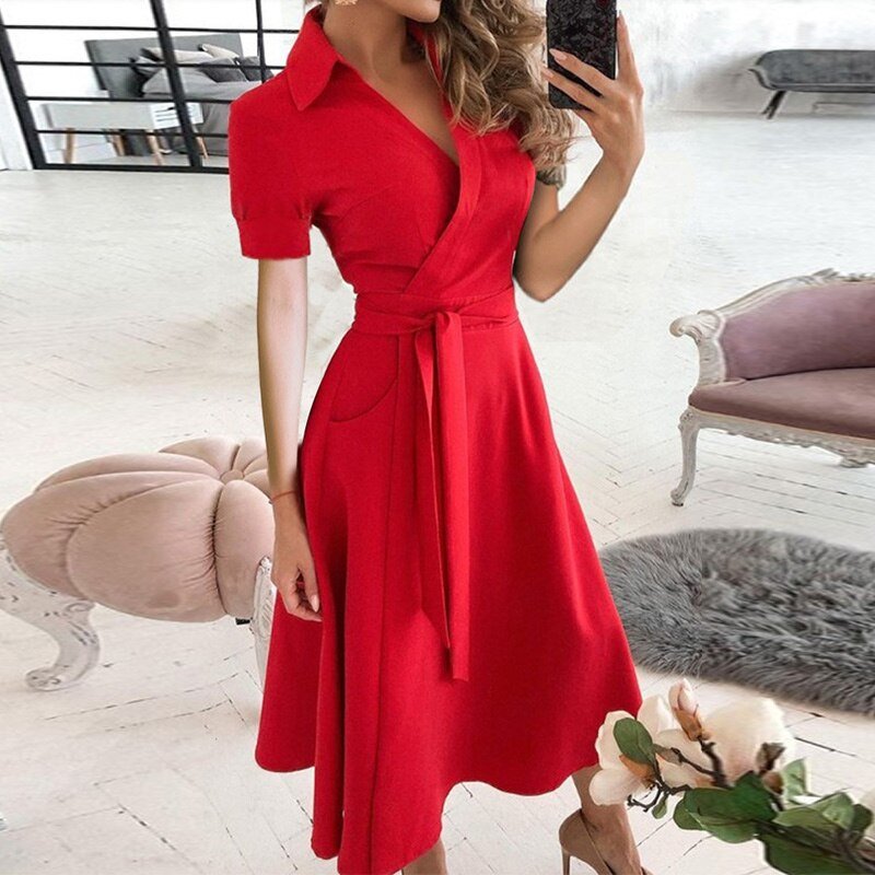 Damen Abendkleid Mit Gürtel | Maxi