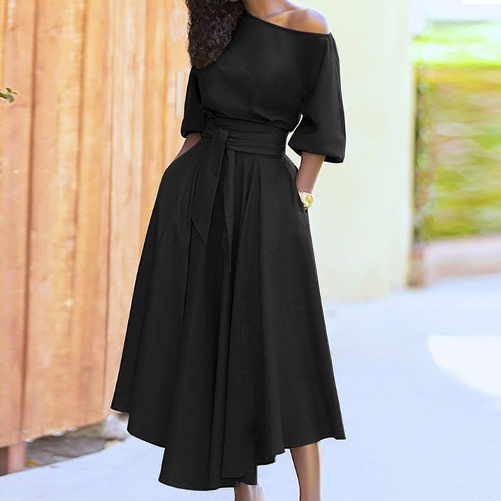 Damen Abendkleid Mit Gürtel | Maxi
