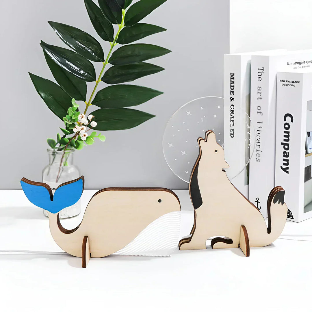 Children Table Lamp Animal Design Night Light