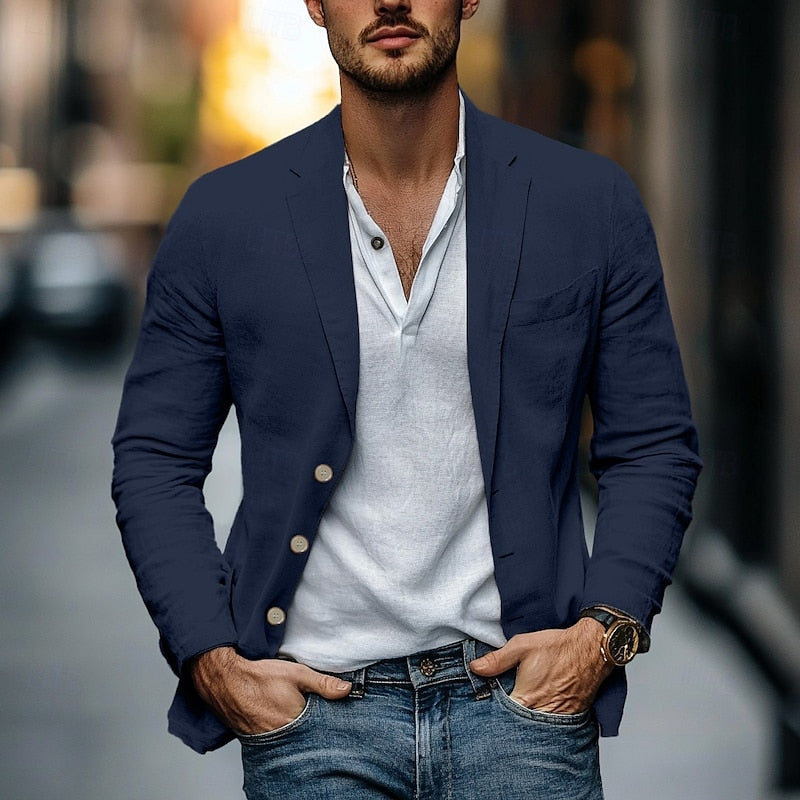 Lässiger Sommerblazer Für Männer | Einreihig