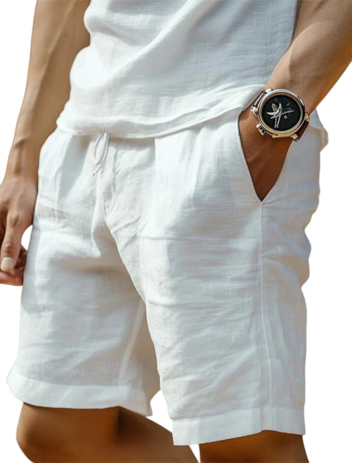 George | Kurze Leinenhose Für Herren